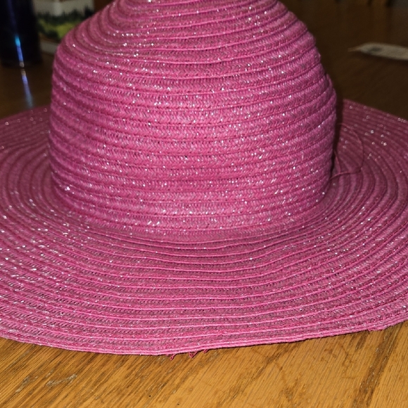Lane Bryant Sparkling Pink Wide-Brim Hat - Picture 6 of 8